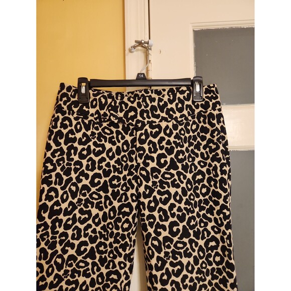 Lilly Pulitzer Palm Beach Fit Leopard-Print Ankle Pants Size 4 - Picture 2 of 11
